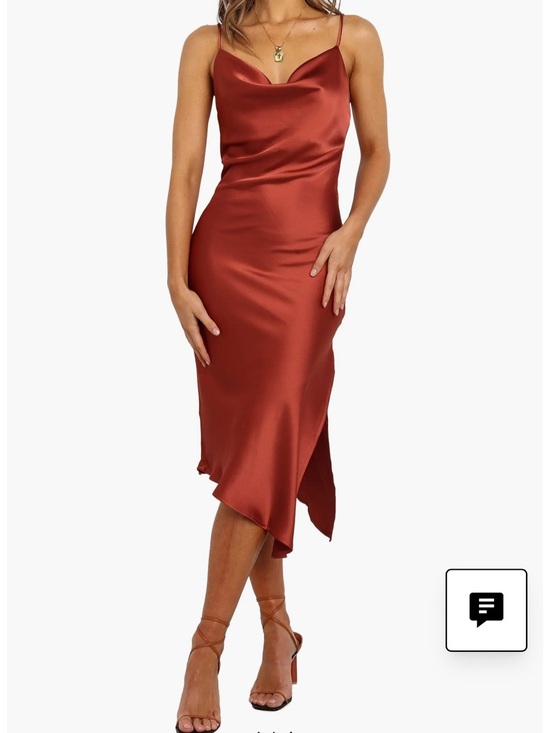 Petal & Pup Dresses & Skirts - Petal & Pup Cyprus Satin Slipdress Color Rust Size 4